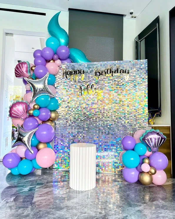 Iridescent Sequin Wall