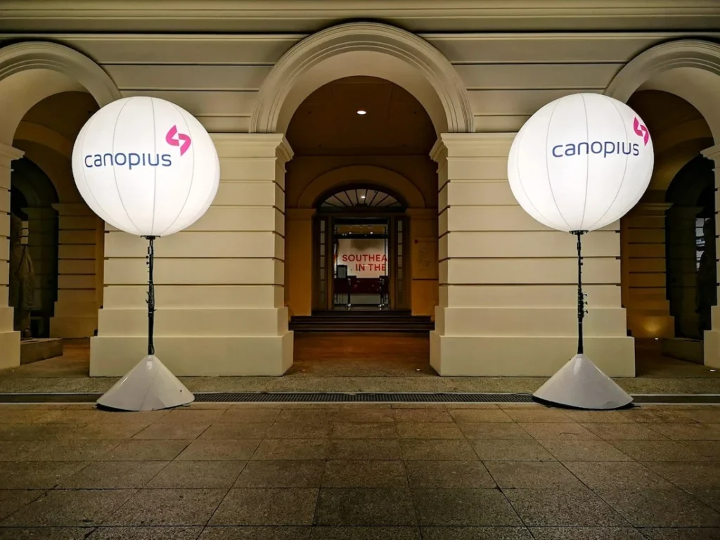 Giant Lighted Balloon Stand — 1.6m
