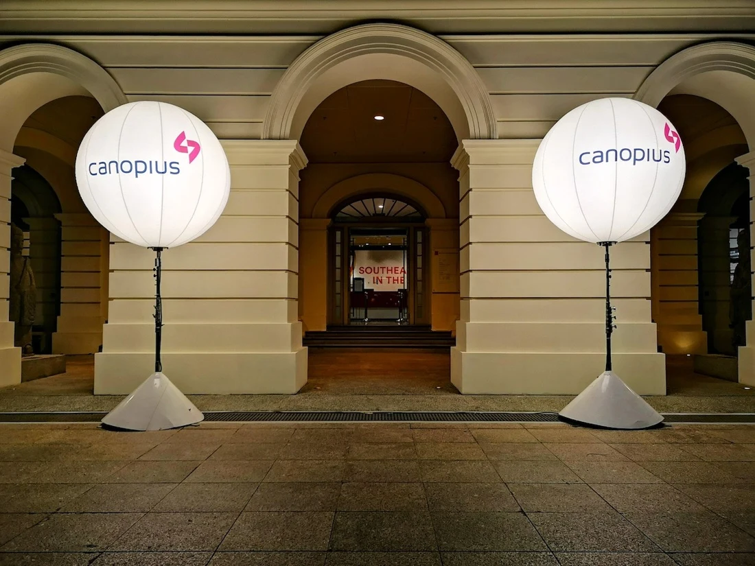 Giant Lighted Balloon Stand — 1.6m