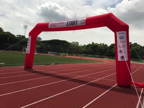 Large Inflatable Arch (Red, Blue, White)