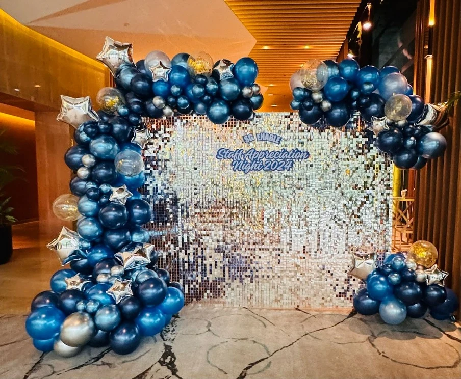 Silver Sequin Wall