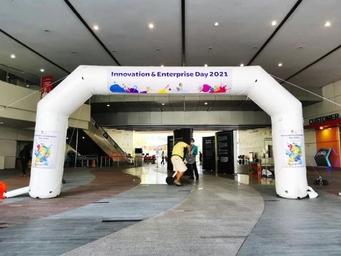 White Inflatable Arch