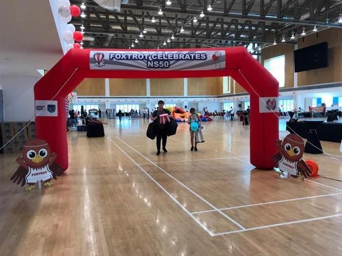 Red Inflatable Arch