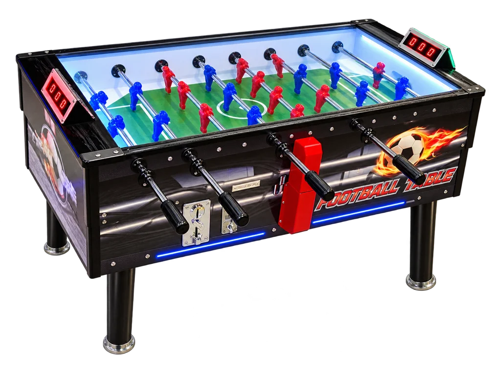 LED Arcade Foosball Table — front view