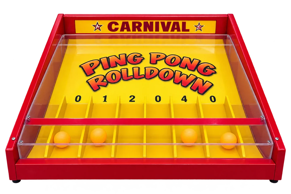 Ping Pong Rolldown — front view