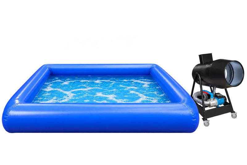 Inflatable Pool + Foam Machine