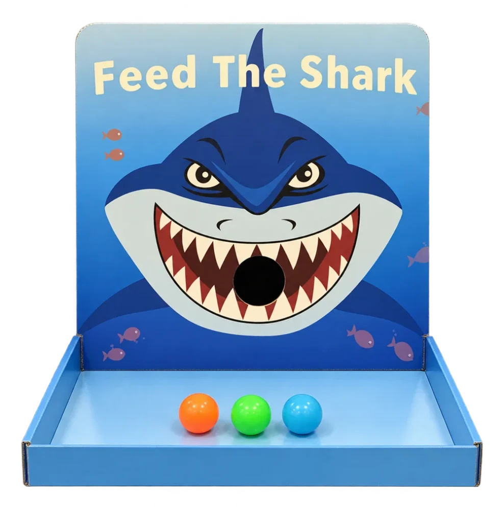 Table Box — Feed The Shark — front view