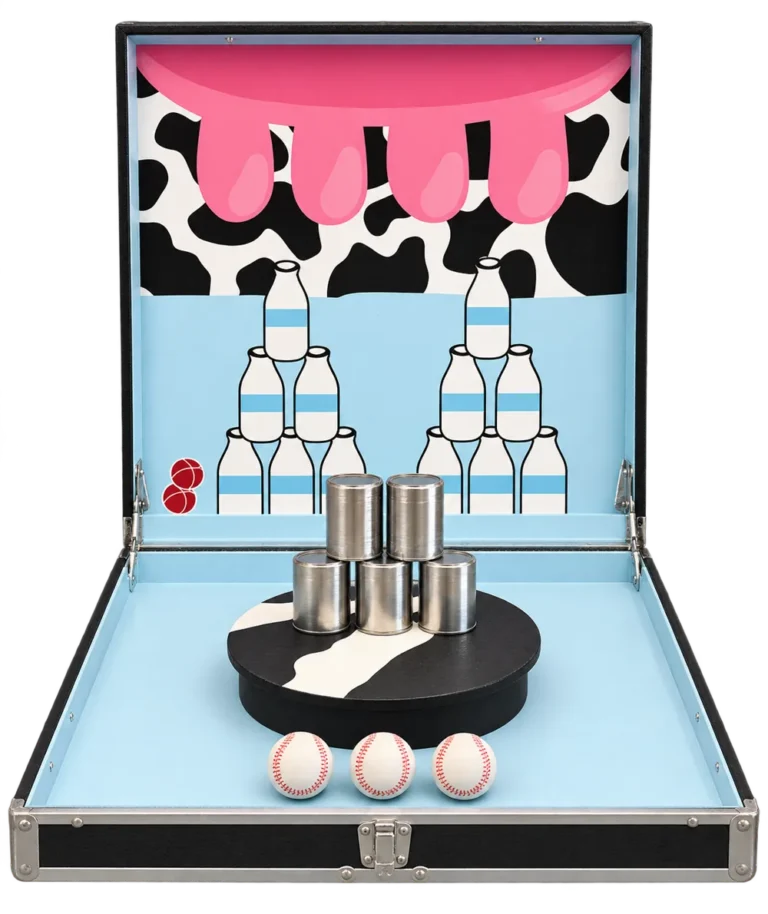 Table Box — Milk Can Toss