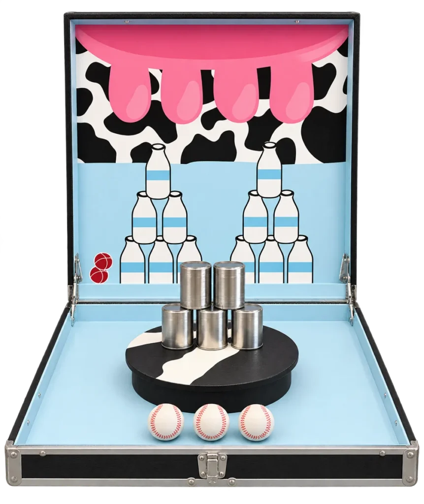 Table Box — Milk Can Toss